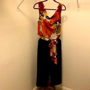 Robbie Bee Signature Cropped Wide-Leg Jumpsuit